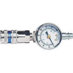 Dynabrade - Grinder Repair Airline Test Gauge - Use with Dynabrade Air Power Tools - Exact Tool & Supply