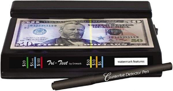 Dri-Mark - Black Counterfeit Detector Marker - Felt Tip, Chemically Sensitive Ink - Exact Tool & Supply