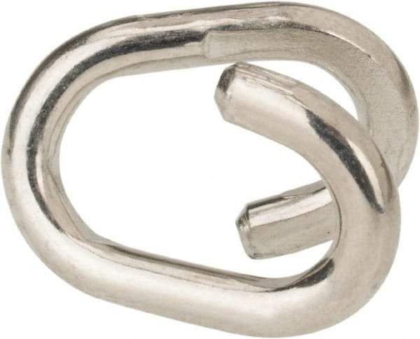 Value Collection - Q235 Grade Blue Zinc Plating A3 Open End Link - 1/2" Diameter, 1,700 Lb Load Limit - Exact Tool & Supply