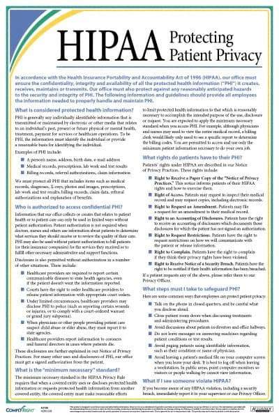 ComplyRight - Regulatory Compliance HIPAA Training Kit - English, 12" Wide x 18" High - Exact Tool & Supply