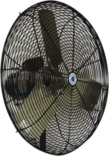 Schaefer Ventilation Equipment - 30" Blade, 1/2 hp, 8,500 & 9,600 CFM, Oscillating Industrial Circulation Fan - Fan Head Only, 2 Speed - Exact Tool & Supply