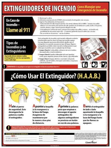 ComplyRight - Regulatory Compliance General Safety & Accident Prevention Training Kit - Spanish, 18" Wide x 24" High - Exact Tool & Supply