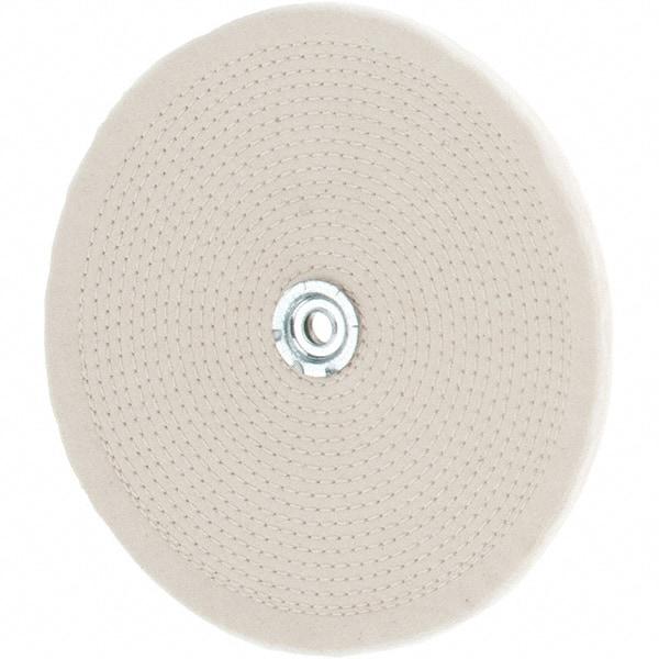 Value Collection - 10" Diam x 1/4" Thick Unmounted Buffing Wheel - 40 Ply, Polishing, 1" Arbor Hole, Hard Density - Exact Tool & Supply