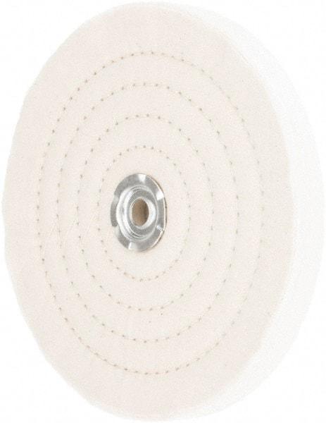 Value Collection - 8" Diam x 3/4" Thick Unmounted Buffing Wheel - 60 Ply, Polishing, 1" Arbor Hole, Medium Density - Exact Tool & Supply