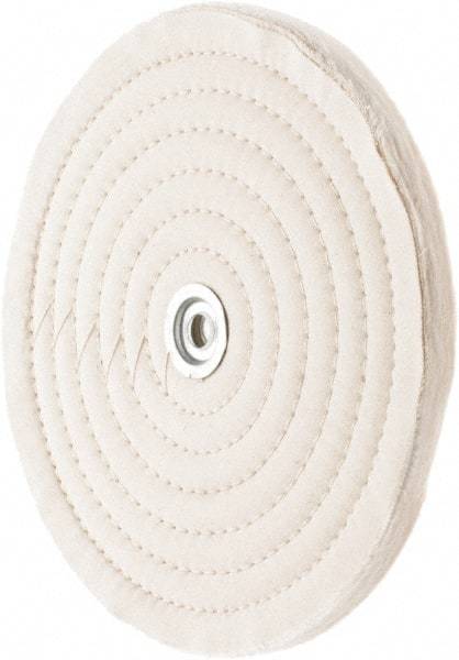 Value Collection - 10" Diam x 1/2" Thick Unmounted Buffing Wheel - 50 Ply, Polishing, 1" Arbor Hole, Medium Density - Exact Tool & Supply