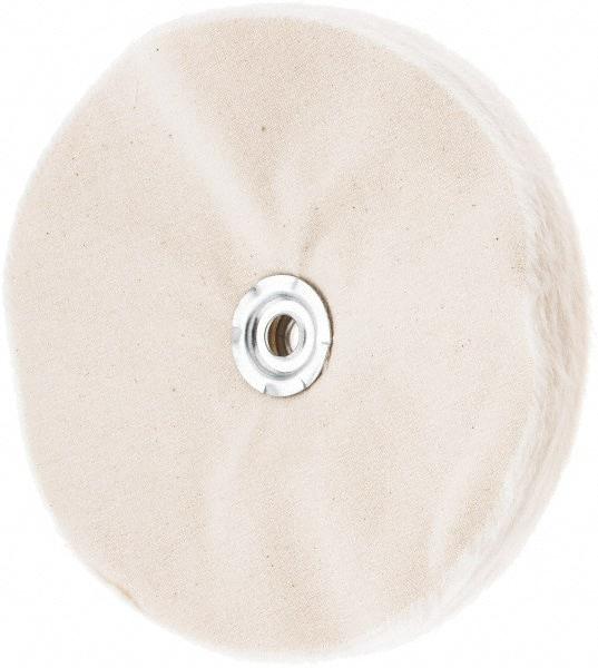 Value Collection - 8" Diam x 1/2" Thick Unmounted Buffing Wheel - 50 Ply, Polishing, 1" Arbor Hole, Soft Density - Exact Tool & Supply