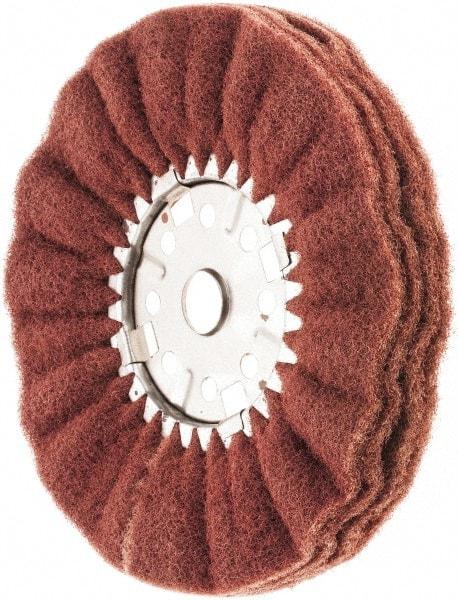Value Collection - 12" Diam x 6" Thick, Hard Mounted Polishing Wheel - 2 Ply, Coarse Grade, 1-1/4" Shank Diam - Exact Tool & Supply