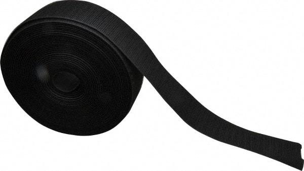 VELCRO Brand - 2" Wide x 10 Yd Long Sew On Hook & Loop Roll - Continuous Roll, Black - Exact Tool & Supply