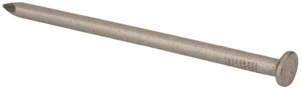 Made in USA - 20D, 6 Gauge, 4" OAL Common Nails - Smooth Shank, T304 Stainless Steel - Exact Tool & Supply