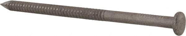 Made in USA - 20D, 6 Gauge, 4" OAL Common Nails - Ring Shank, 316 Stainless Steel - Exact Tool & Supply