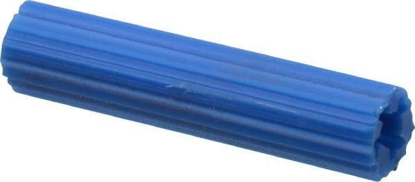 Value Collection - 5/16" Diam, 5/16" Drill, 1-1/2" OAL, 1-1/8" Min Embedment Plug Concrete Anchor - Plastic - Exact Tool & Supply