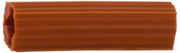 Value Collection - 5/8" Diam, 5/8" Drill, 3" OAL, 1-9/16" Min Embedment Plug Concrete Anchor - Plastic - Exact Tool & Supply