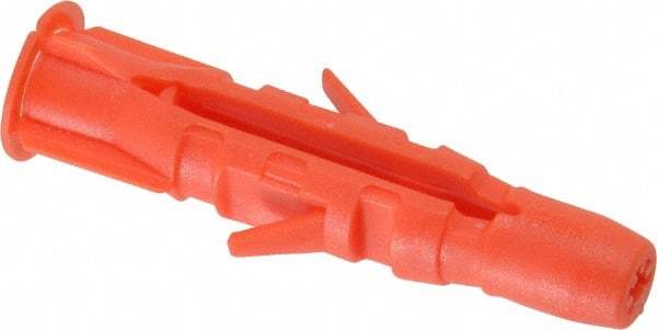 Value Collection - 5/16" Diam, 2" Long, Plug Drywall & Hollow Wall Anchor - 5/16" Drill, Plastic, Use in Drywall & Hollow Wall - Exact Tool & Supply
