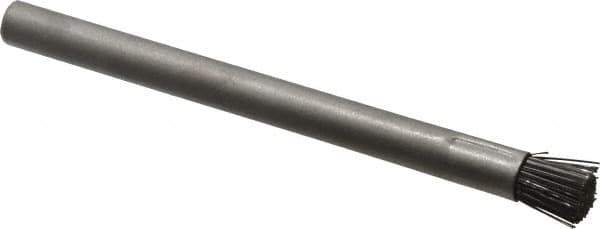 Gordon Brush - Parts Washer Flow-Through Brush - 1/2" Long, Stainless Steel/Nylon Bristles - Exact Tool & Supply