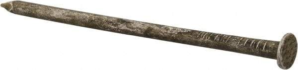 Value Collection - 12D, 10 Gauge, 3-1/4" OAL Sinker Nails - Smooth Shank, Grade 2 Steel, Cement Coated Finish - Exact Tool & Supply