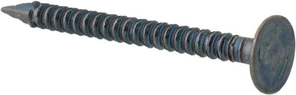 Value Collection - 13 Gauge, 1-3/8" OAL Common Nails - Annular Thread Shank, Grade 2 Steel, Blued Finish - Exact Tool & Supply