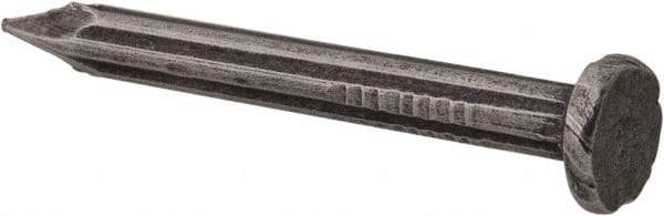 Value Collection - 9 Gauge, 1-1/2" OAL Masonry Nails - Fluted Shank, Grade 2 Steel, Uncoated - Exact Tool & Supply