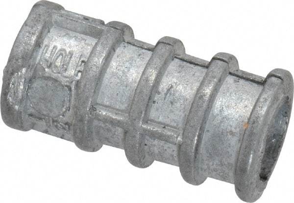 Value Collection - 1/4" Diam, 1/2" Drill, 3-1/2" Min Embedment Lag Shield Concrete Anchor - Alloy Steel - Exact Tool & Supply