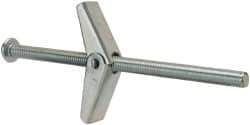 Value Collection - 5/16" Screw, 5/16" Diam, 6" Long, Toggle Bolt Drywall & Hollow Wall Anchor - 5/16" Drill, Zinc Plated, Steel, Use in Concrete, & Masonry, Hollow Tile, Plaster & Wallboard - Exact Tool & Supply