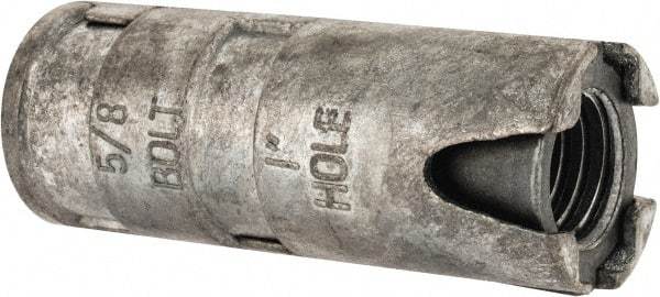 Value Collection - 5/8" Diam, 1" Drill, 2-5/8" OAL, Single Expansion Concrete Anchor - Alloy Steel - Exact Tool & Supply