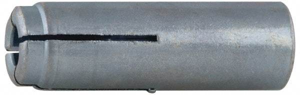 Value Collection - 5/8" Diam, 5/8" Drill, 2-9/16" OAL, 3-1/2" Min Embedment Drop-In Concrete Anchor - 303 Stainless Steel, Zinc-Plated Finish, 1" Thread Length - Exact Tool & Supply