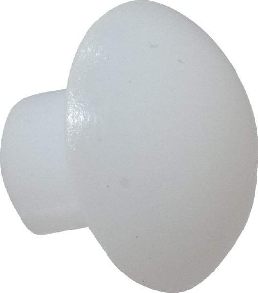 Made in USA - 1/8" Body Diam, Round Acetal Solid Rivet - 1/8" Length Under Head, 1/4" Head Diam x 0.068" Head Height - Exact Tool & Supply