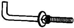Value Collection - 5/8-11, 18" OAL Bent Anchor Bolt - Grade 2 Steel - Exact Tool & Supply