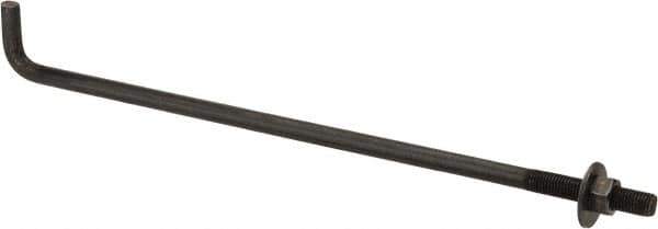 Value Collection - 3/4-10, 24" OAL Bent Anchor Bolt - Grade 2 Steel - Exact Tool & Supply