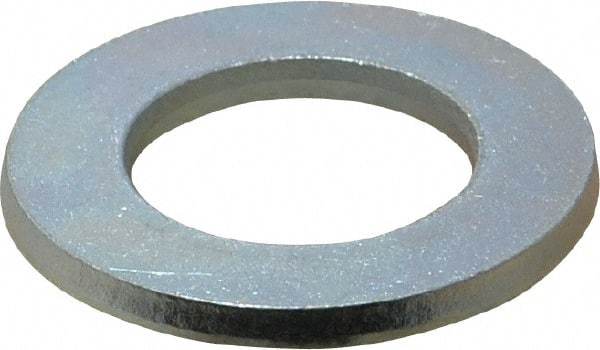 Value Collection - M24 Screw, Steel Standard Flat Washer - 25mm ID x 44mm OD, 4mm Thick, Zinc-Plated Finish - Exact Tool & Supply