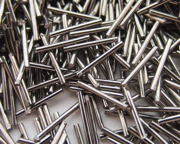 Raytech - Steel Carrier, Steel Abrasive, Wet Polishing Tumbling Media - Rod Shape - Exact Tool & Supply