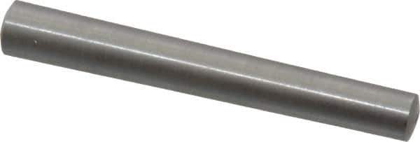 Value Collection - Size 6, 0.289" Small End Diam, 0.341" Large End Diam, Uncoated Steel Taper Pin - Grade C-12L14, 2-1/2" OAL, 2-1/2 Pin Length - Exact Tool & Supply