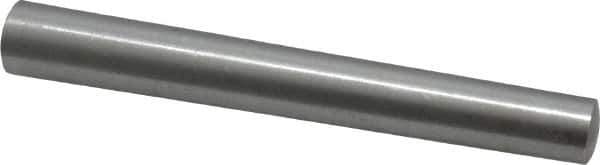 Value Collection - Size 9, 0.4974" Small End Diam, 0.591" Large End Diam, Uncoated Steel Taper Pin - Grade C-12L14, 4-1/2" OAL, 4-1/2 Pin Length - Exact Tool & Supply