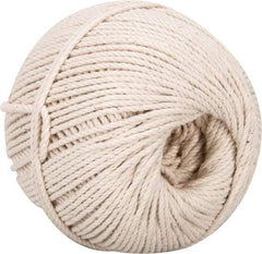 Made in USA - 0.08 Inch Diameter, Seine Cable Cord Twine - 61 Lbs. Breaking Strength, White, 470 Ft. per Lb. - Exact Tool & Supply
