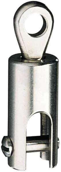 Ronstan - 1,670 Lbs. Load Limit Ball Bearing Swivel - 1/4 Inch Diameter Pin Fork/Eye - Exact Tool & Supply
