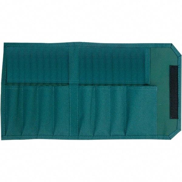 Wiha - General Purpose Holster with 8 Pockets - Canvas, Green, 12" Wide x 7-3/4" High x 7-3/4" Deep - Exact Tool & Supply