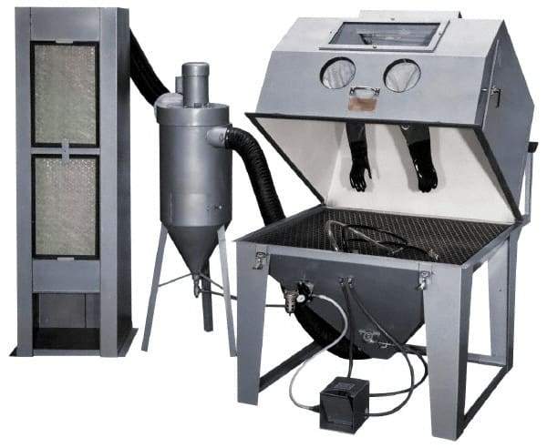 Trinco - 53" Wide x 71" High x 77" Deep Blaster with Collector - Working Dimensions 48" Wide x 31" High x 48" Deep - Exact Tool & Supply