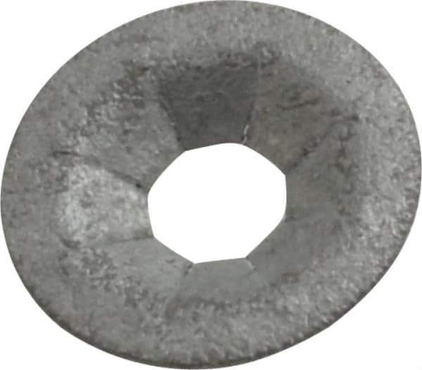 Au-Ve-Co Products - 7/16" OD, Spring Steel Push Nut - Zinc-Plated, 5/32" Shaft Diam - Exact Tool & Supply