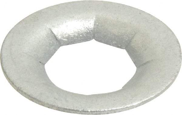 Au-Ve-Co Products - 1" OD, Spring Steel Push Nut - Zinc-Plated, 1/2" Shaft Diam - Exact Tool & Supply