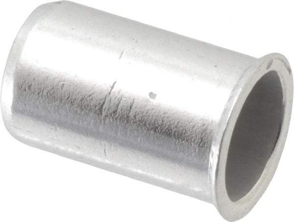 Value Collection - #10-32, 0.01 to 0.08" Grip, Aluminum Standard Rivet Nut - Drill Size Letter F, Expander Head - Exact Tool & Supply