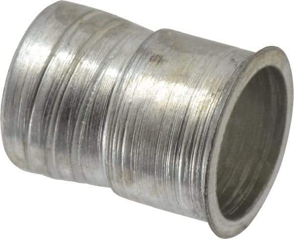 Marson - #10-24, 3/8" OAL, Thread-Sert Threaded Insert - 0.281" Hole Diam, 0.314" Head Diam, Steel - Exact Tool & Supply