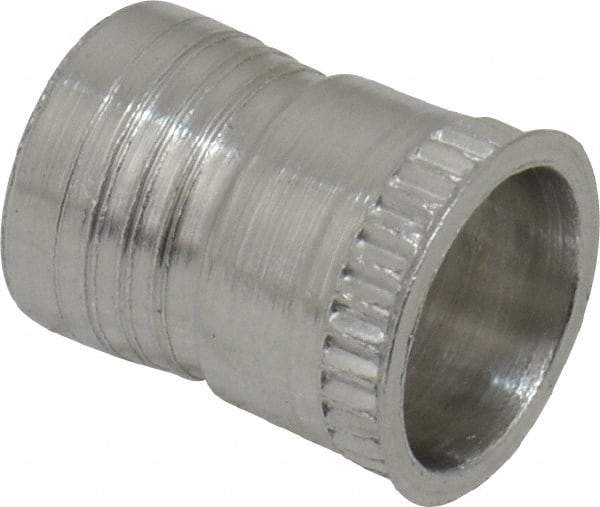 Marson - #10-32, 3/8" OAL, Thread-Sert Threaded Insert - 0.281" Hole Diam, 0.314" Head Diam, Aluminum - Exact Tool & Supply