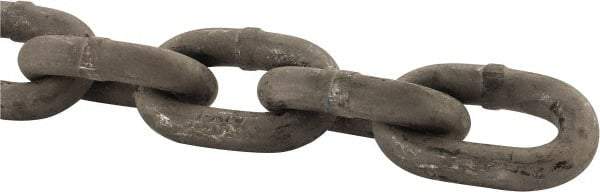 Peerless Chain - 4500 Lbs. Load Capacity, Carbon Steel Proof Coil Chain - 3 Grade, 1.509 Inch Inside Long x 0.819 Inch Inside Wide - Exact Tool & Supply