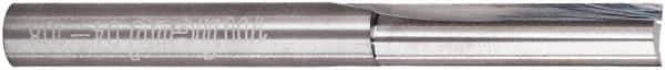 Freud - 1/4" Diam, 1/4" Shank Diam, 1" Length of Cut, 2 Flute Double Edge Straight Router Bit - 2-1/2" Overall Length, Solid Carbide - Exact Tool & Supply