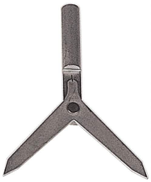 PEC Tools - 8 mm Head Diam, 3/8" Shank Diam, Double End, Mechanical Round Bar Center Finder - Cylindrical Contact - Exact Tool & Supply