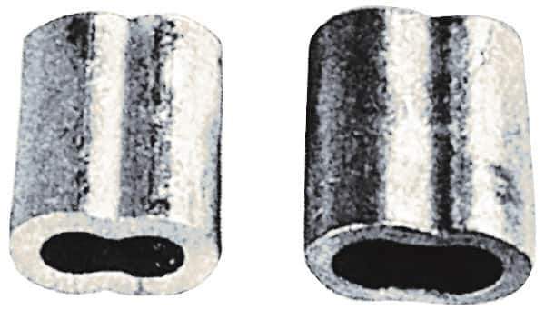 Value Collection - 5/16" Oval Compression Sleeve - Aluminum - Exact Tool & Supply