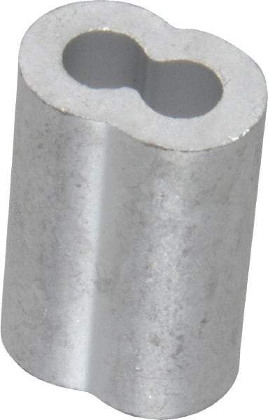 Value Collection - 3/16" Oval Compression Sleeve - Aluminum - Exact Tool & Supply