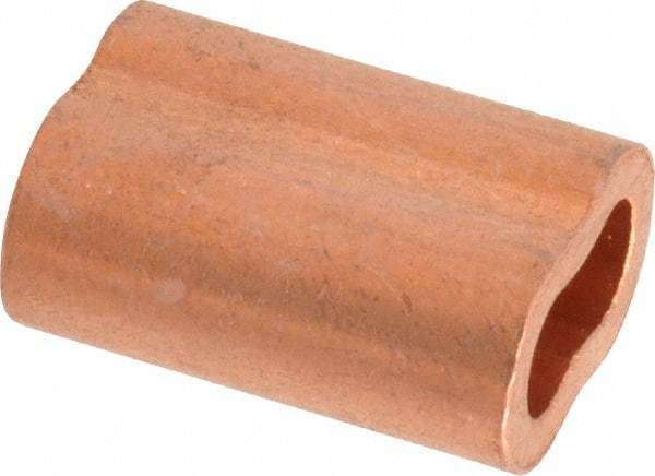 Value Collection - 1/4" Oval Compression Sleeve - Copper - Exact Tool & Supply