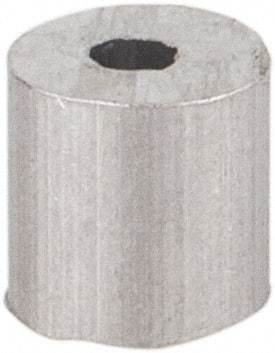 Value Collection - 1/16" Round Stop Compression Sleeve - Aluminum - Exact Tool & Supply