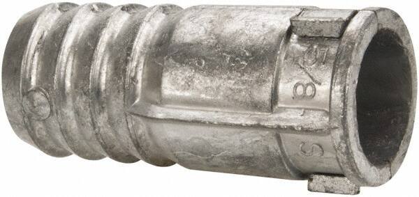 Powers Fasteners - 7/8" Diam, 7/8" Drill, Lag Shield Concrete Anchor - Zamac Alloy, Zinc-Plated Finish, Flat Head - Exact Tool & Supply