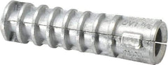 Powers Fasteners - 5/8" Diam, 5/8" Drill, Lag Shield Concrete Anchor - Zamac Alloy, Zinc-Plated Finish, Flat Head - Exact Tool & Supply
